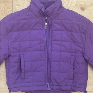 Packable Quilted Purple Jacket Lightweight Puffer Spring Travel Jacket Size M